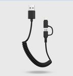 AWEI CL-53 '2 in 1' Charging Cable for iPhone/iPad & Micro USB