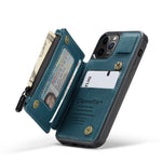 CaseMe-C20 Zipper Pocket Card Slots Back Case For Samsung