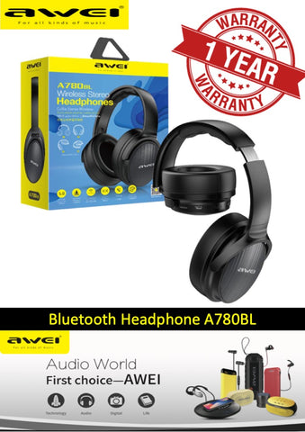 AWEI A780BL Bluetooth 5.0 Earphone Wireless Headphone with Microphone Deep Bass