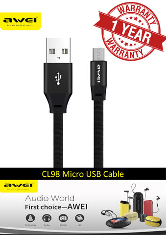 AWEI CL-98 Fast Charging Cable for Micro USB
